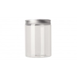 Pot Straight Cylindrical cristal 1000 ml 100/400 + capsule alu 100/400