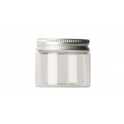 Pot Straight Cylindrical cristal 50 ml 48/400 + capsule alu 48/400 