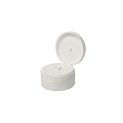 Capsule service 24410 Fliptop naturelle matte plugseal orifice 2MM ici représentée en blanc. 