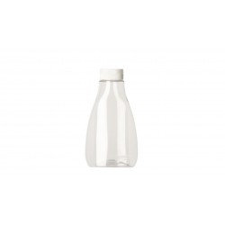 Flacon Squeezer cristal 425 ml 38400 + capsule fliptop 38400